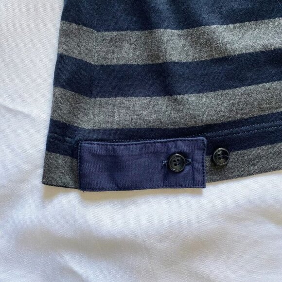 PAUL & SHARK YATCHING NORTH SEA CLUB VINTAGE WOMEN'S NAVY GREY LONG SLEEVE TOP - Picture 11 of 12